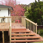 Deck with Handrail and Steps