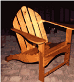 Adirondack style garden chair