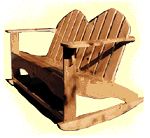 Adirondack rocking chair