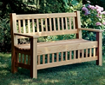 Cedar Garden Bench Plans