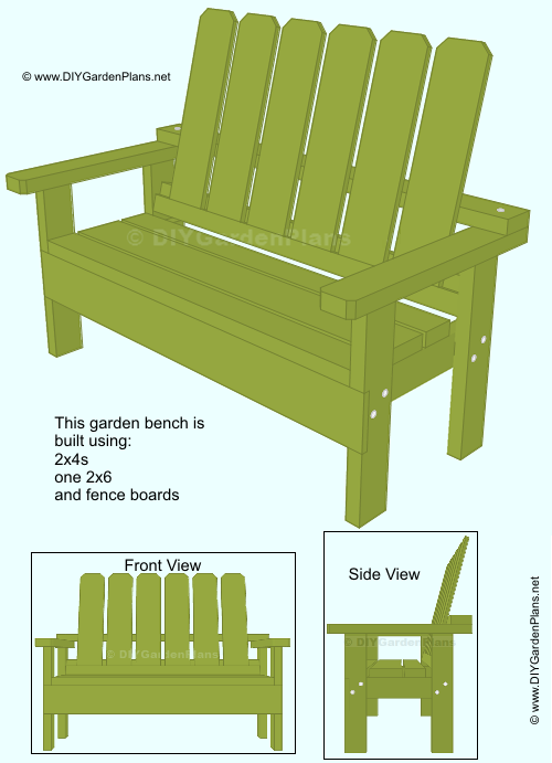 DIY Garden Bench Plans