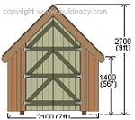 7'x8' Shed Plans