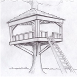 Treeless Treehouse Plans