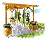 Pergola and Planter