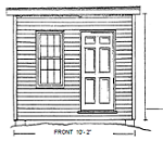 10' X 8' free storage shed plan